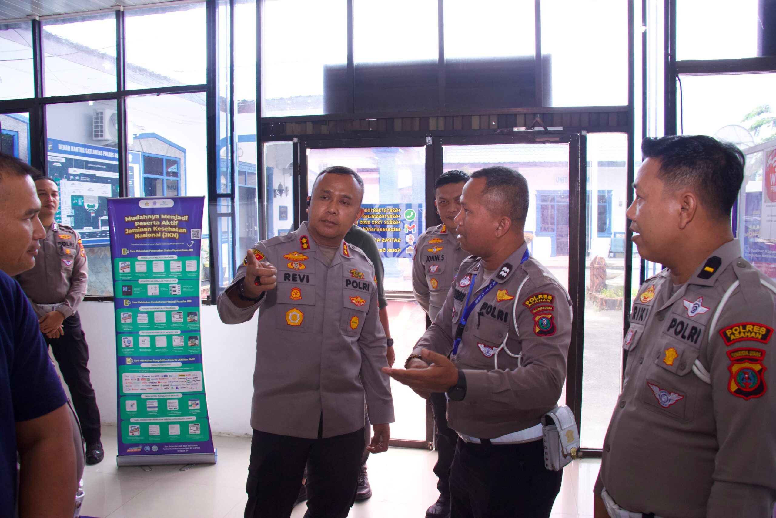 Kapolres Asahan Lakukan Pengecekan Sarpras Satlantas untuk Meningkatkan Pelayanan