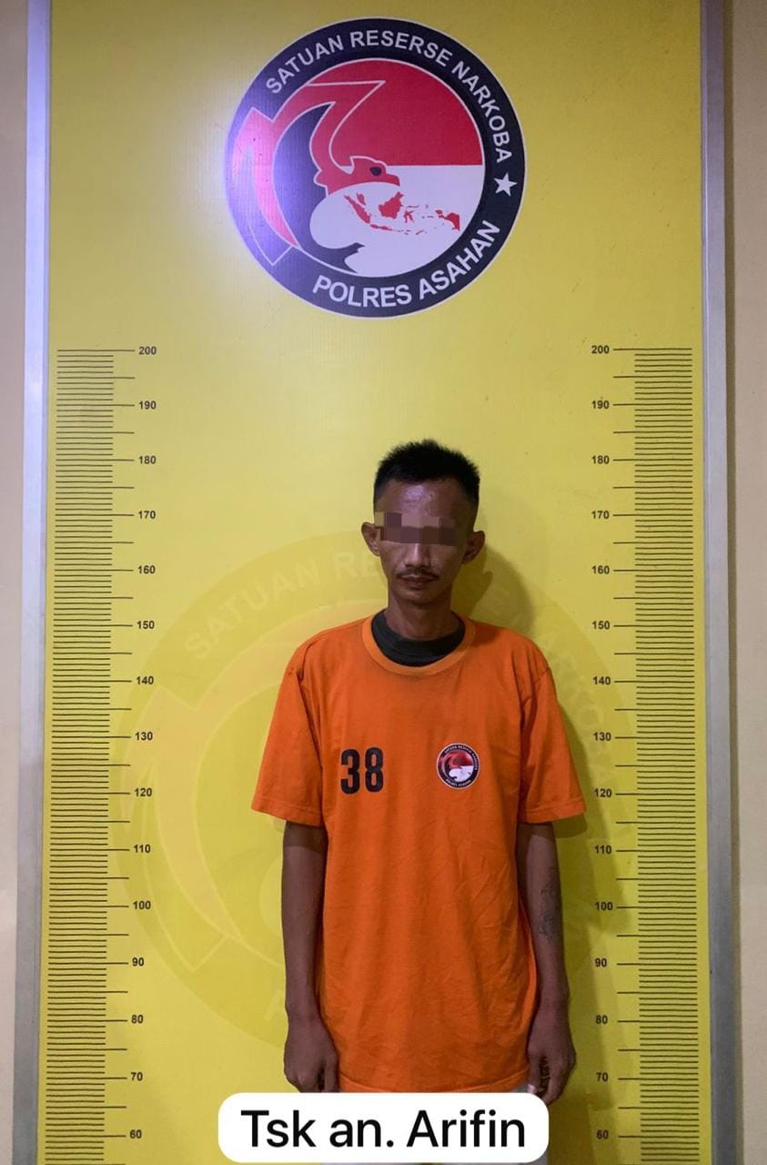 Satres Narkoba Polres Asahan Amankan Pria Diduga Edarkan Sabu di Perkebunan Sawit